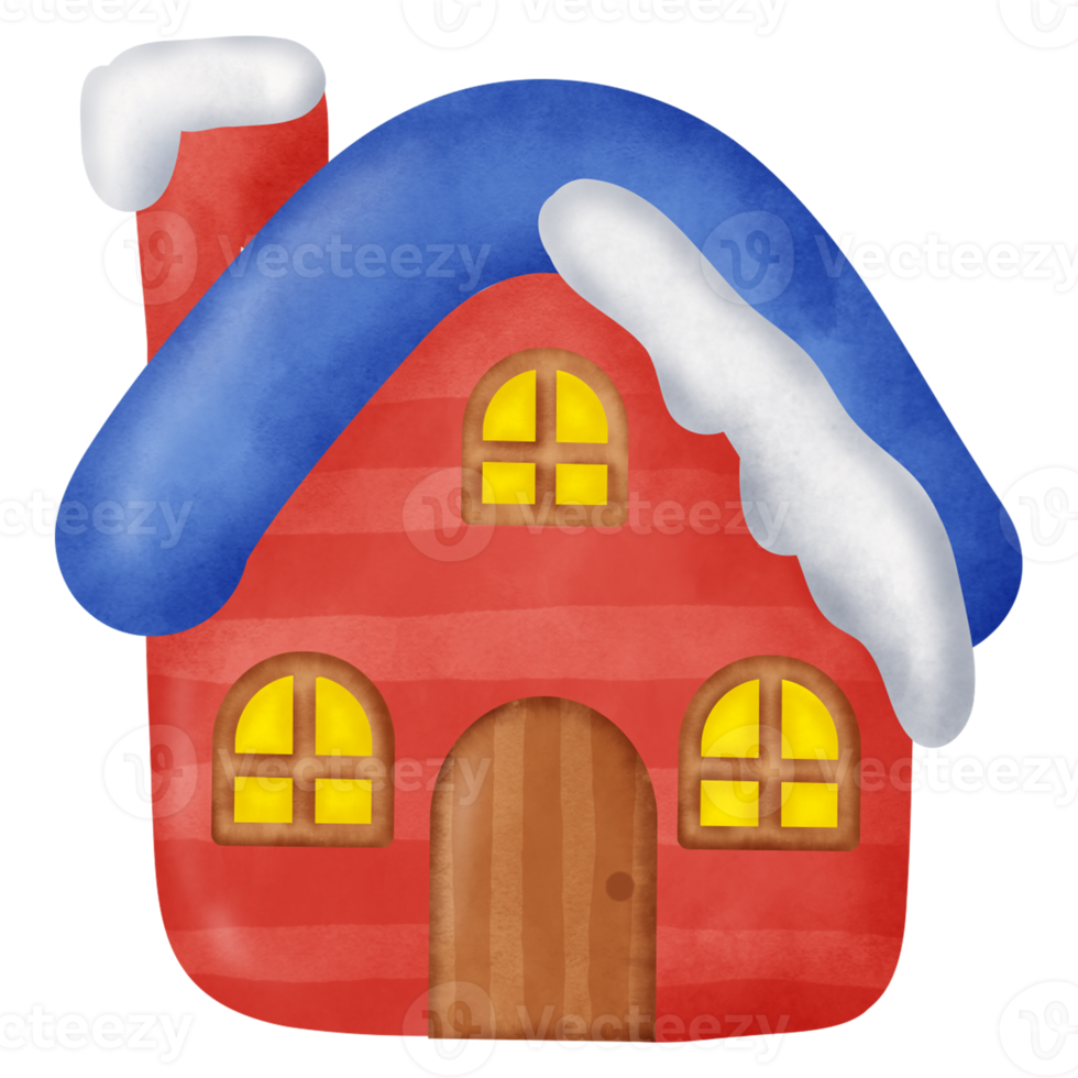 Watercolor Christmas elements. png