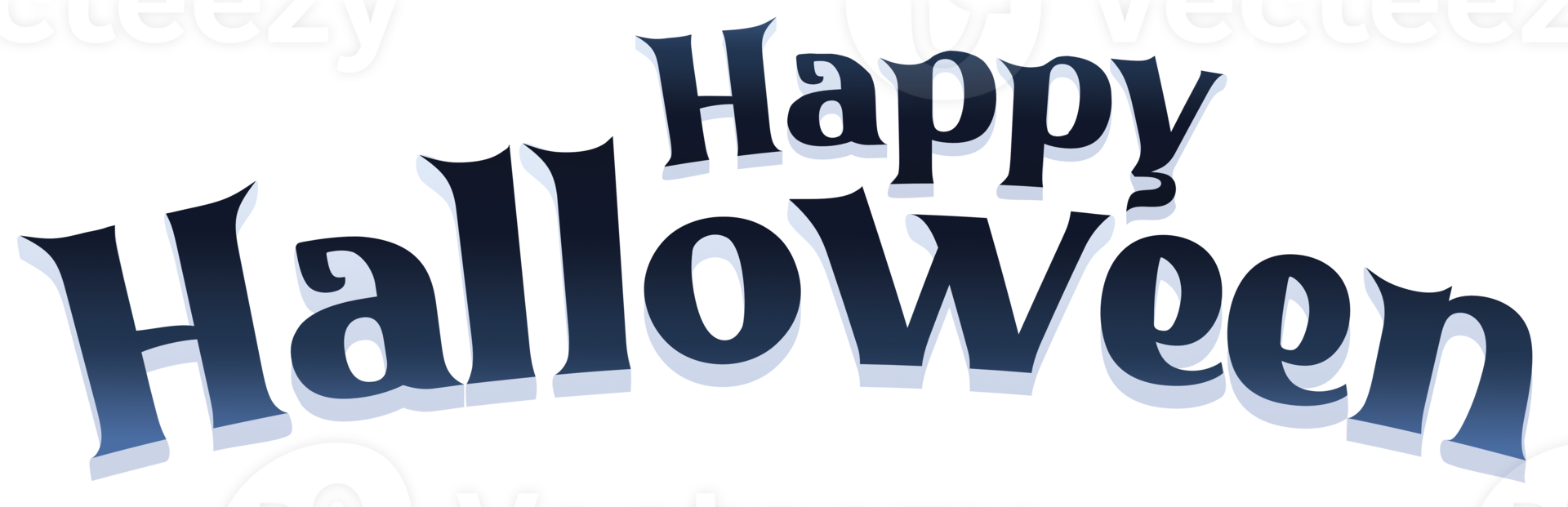 Happy Halloween Text Banner.Text Banner. Text isolated on transparent background. Halloween. png