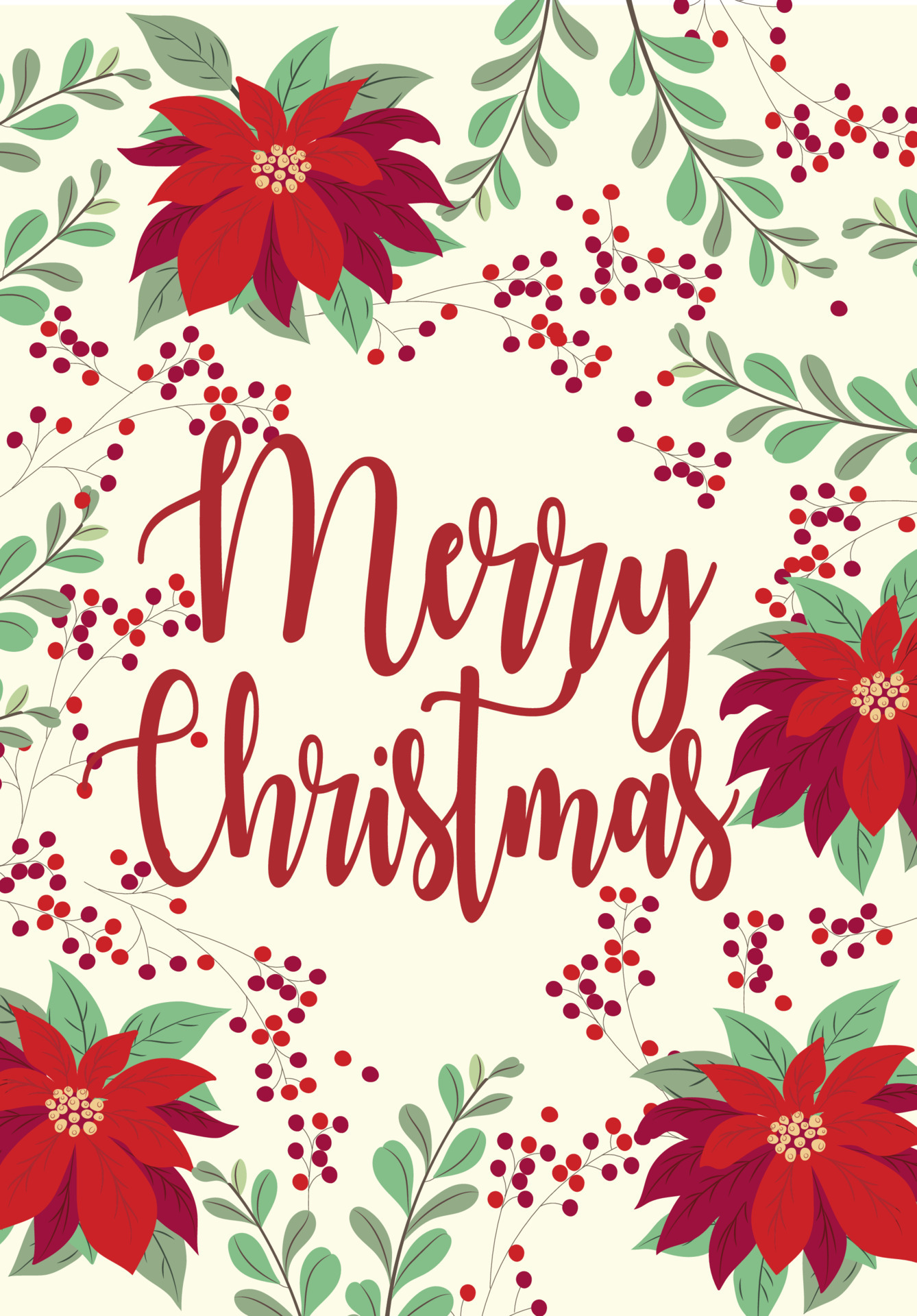 Christmas card cover design with text ‘Merry Christmas’ 11888549 Vector