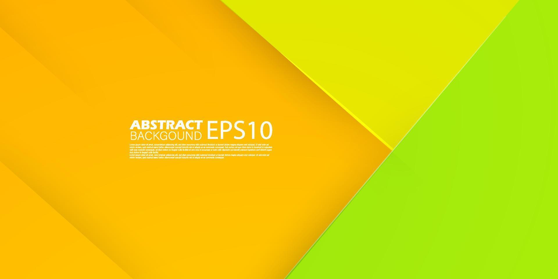 abstract background with lines and shadow. green, yellow, and orange modern design. bright poster, banner and business card . vector eps10