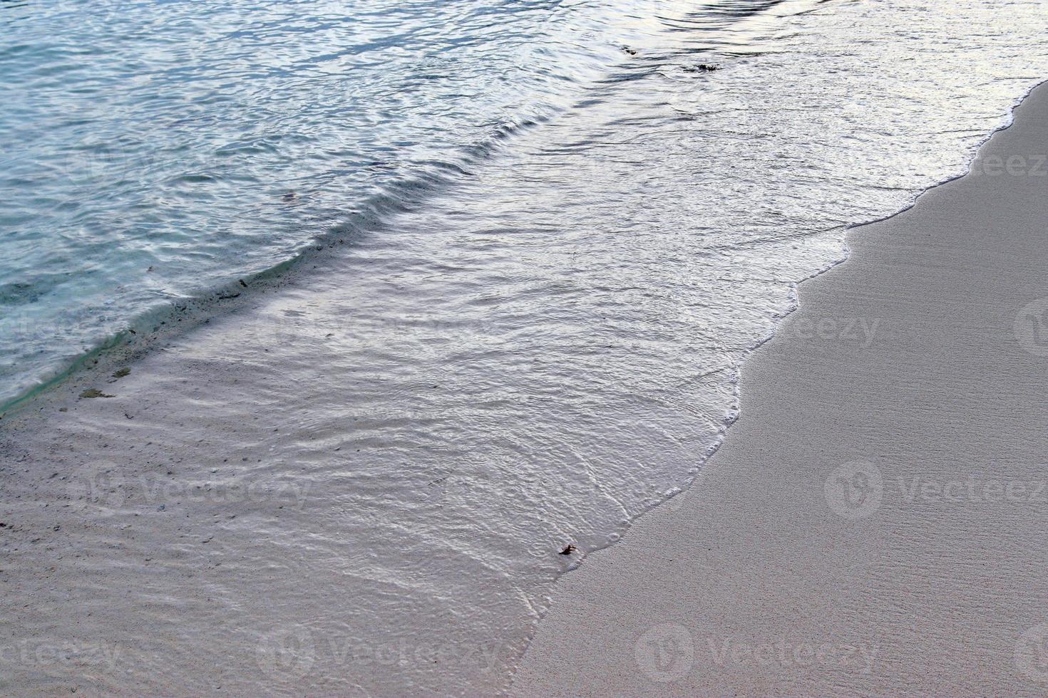 Stunning indian ocean waves at the beaches on the paradise island seychelles photo