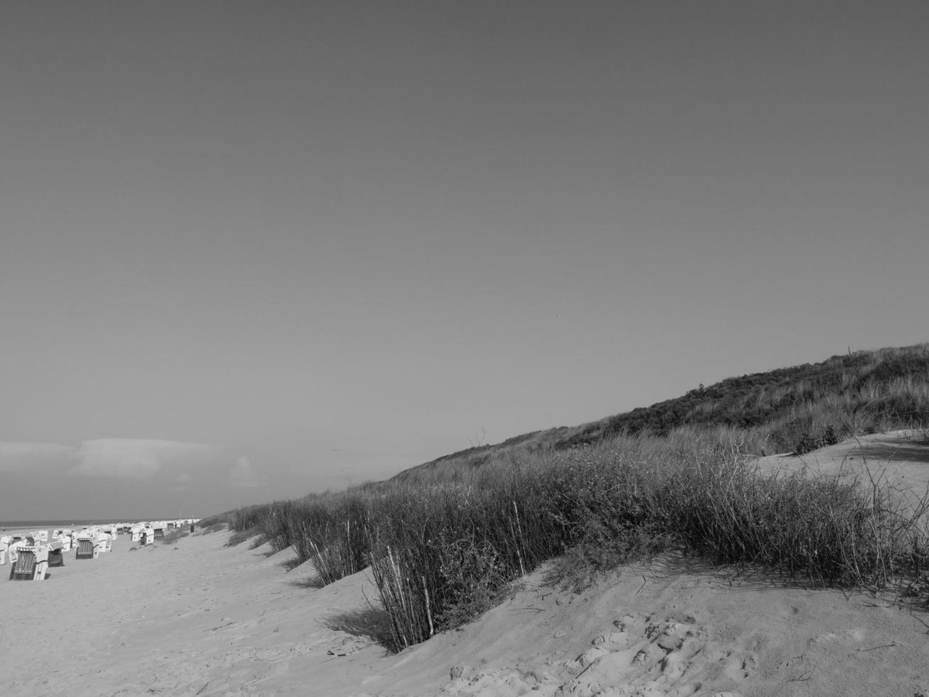 spiekeroog island in the north sea photo