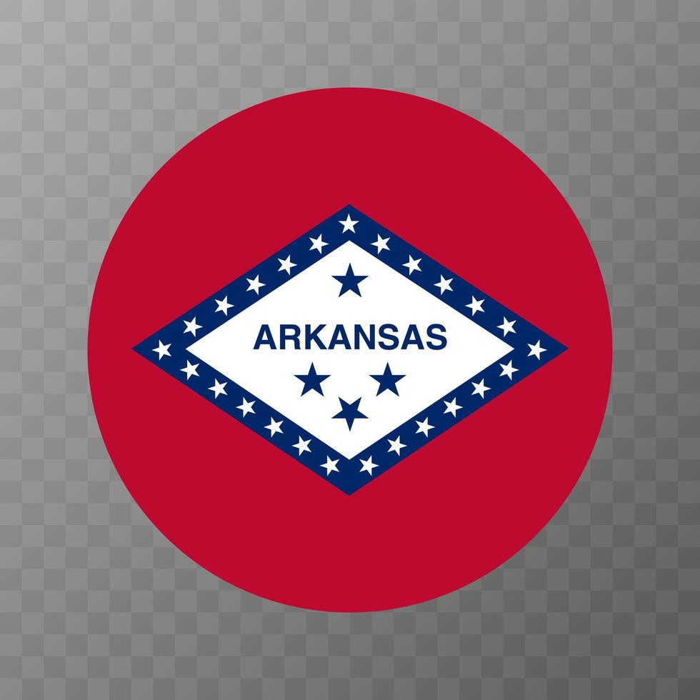 Arkansas state flag. Vector illustration.
