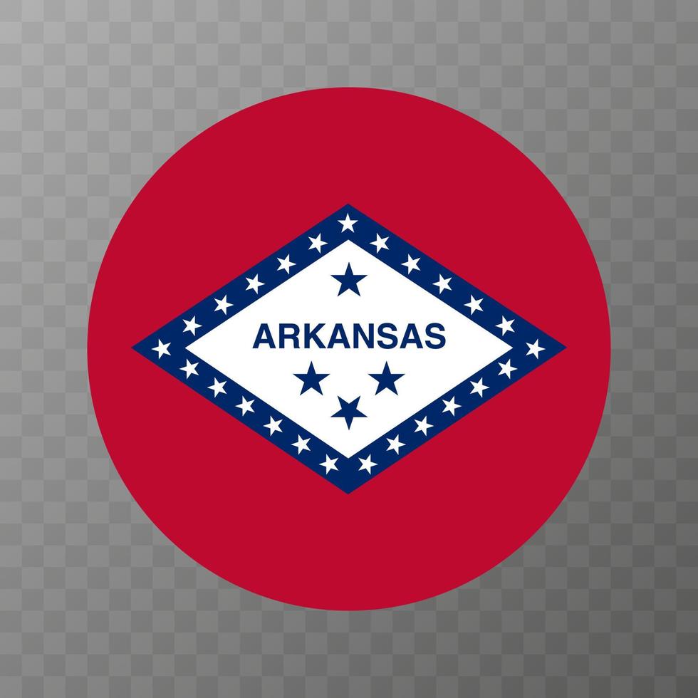 bandera del estado de arkansas. ilustración vectorial vector