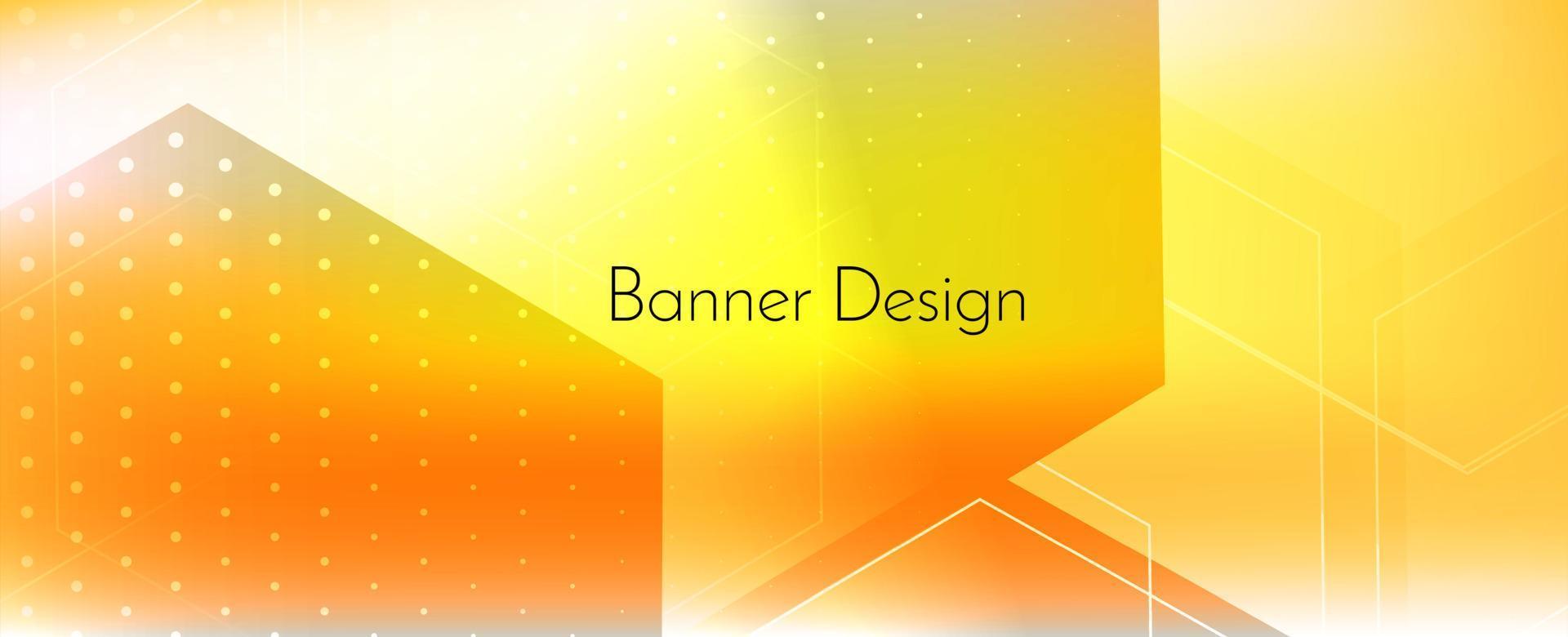 Fondo de banner de diseño de patrón moderno dinámico geométrico brillante abstracto vector