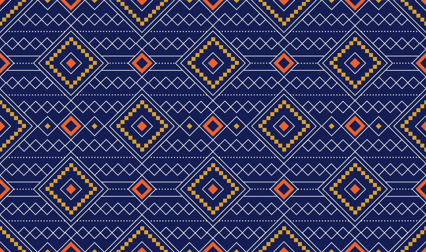 abstracto geométrico tribal étnico ikat folklore diamantes oriental de patrones sin fisuras diseño tradicional para fondo, alfombra, papel pintado, ropa, tela, envoltura, impresión, batik, folk, tejer ilustración vectorial vector