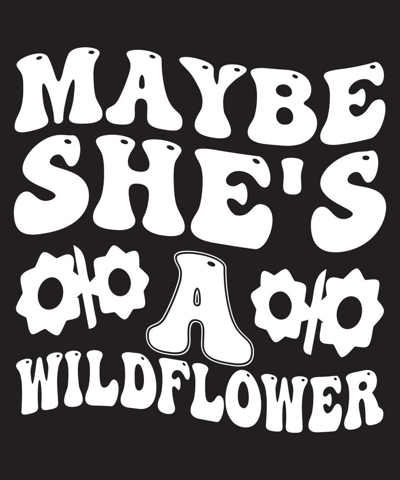 Wildflower t shirt desing, vector
