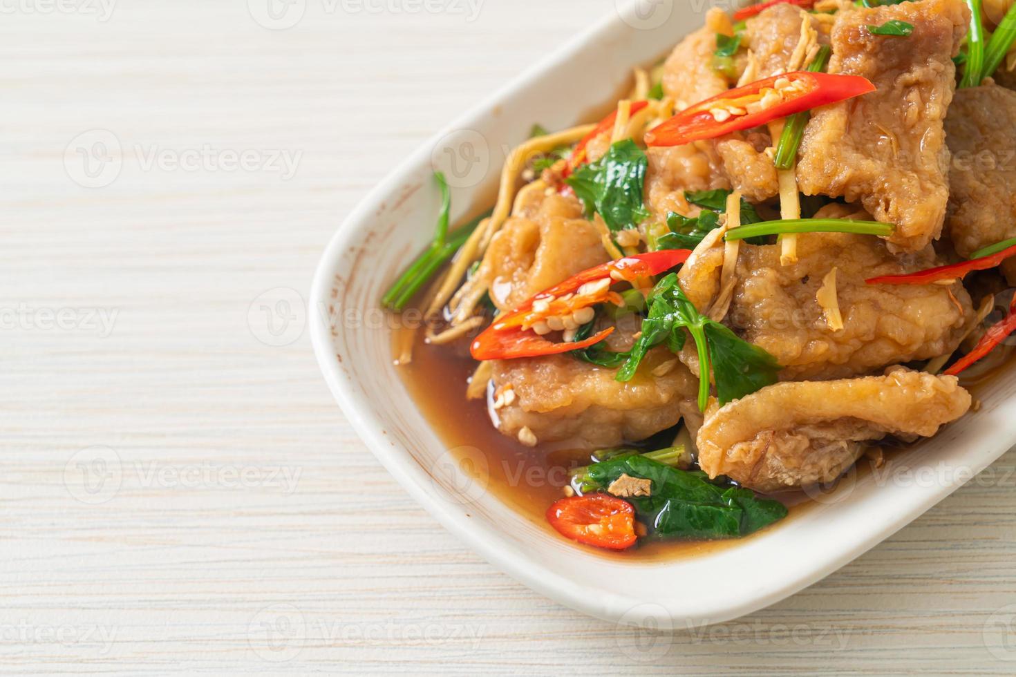 Stir Fried Fish with Chinese Celery 11890827 Stock Photo at Vecteezy
