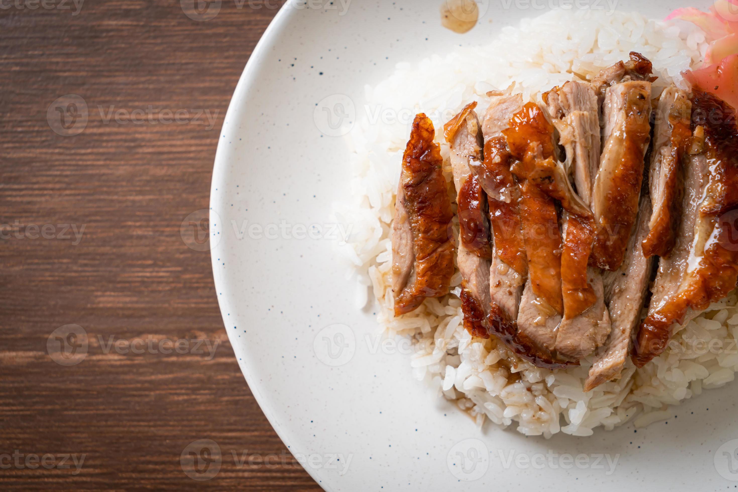 Roasted duck on rice 11890856 Stock Photo at Vecteezy