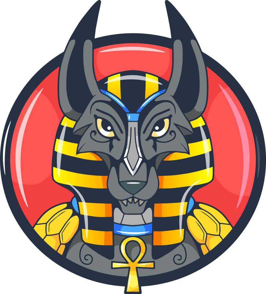 egyptian god anubis vector