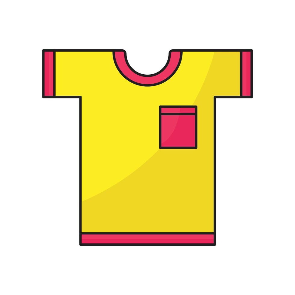 Shirt Line Color Icon vector
