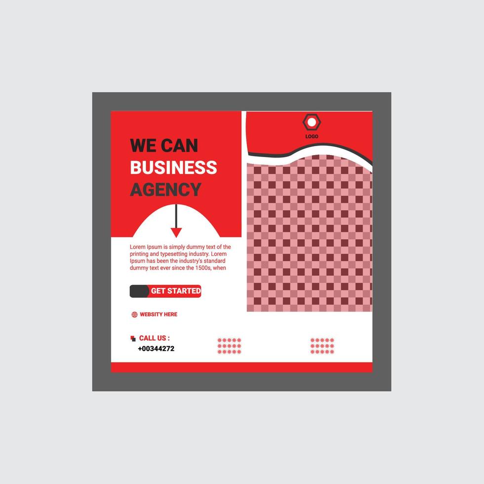 Modern Business letterhead Template Creative post Banner Design Suitable for social media post and web internet ads. Vector illustration with photo college