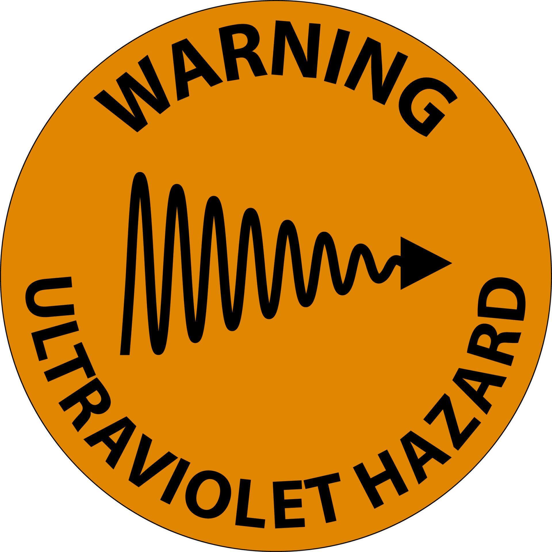 Warning Ultraviolet Light Hazard Label On White Background 11892276