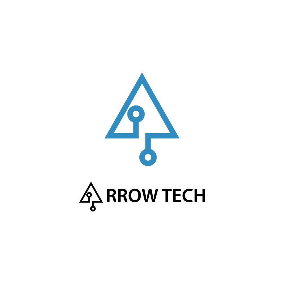 technology arrow icon logo vector