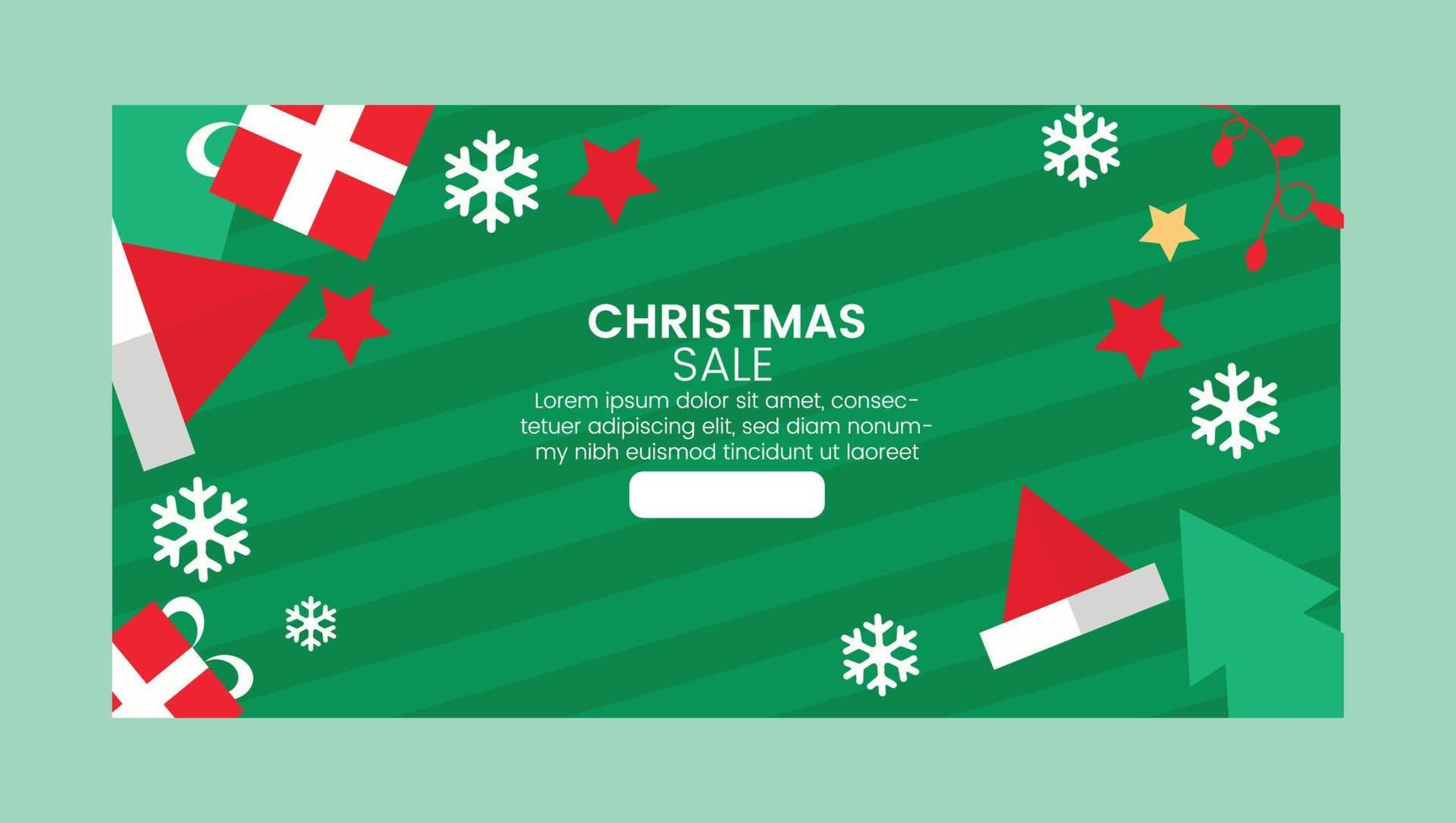 hand drawn Christmas web banner illustration vector