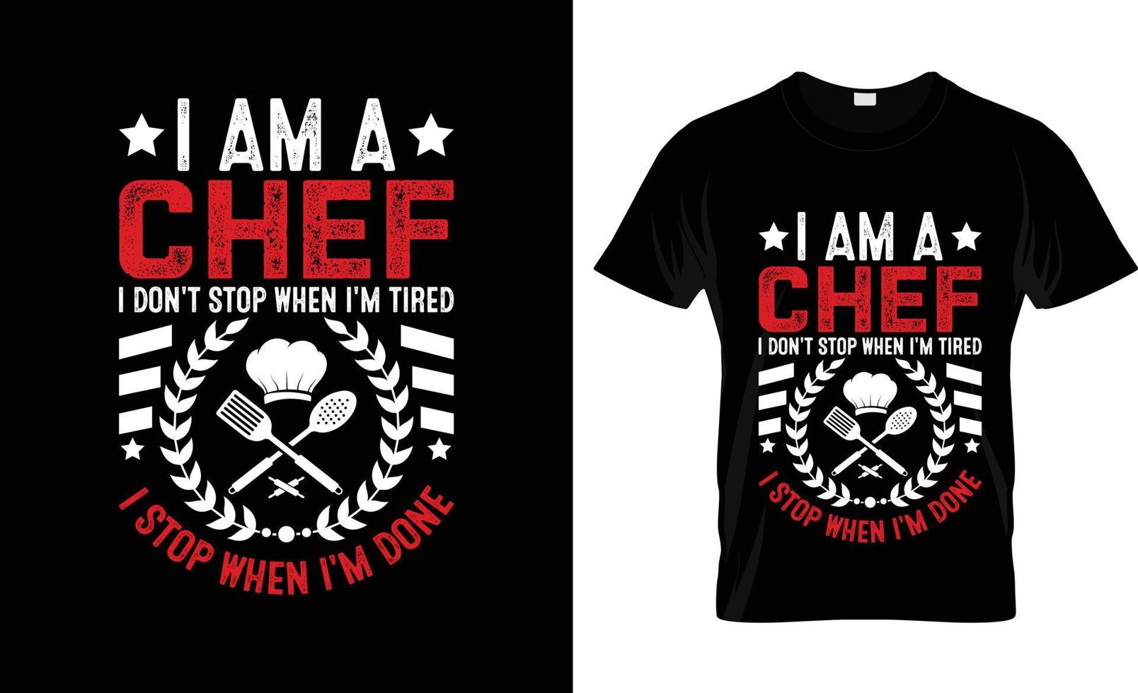 diseño de camisetas de chef, eslogan de camisetas de chef y diseño de ropa, tipografía de chef, vector de chef, ilustración de chef