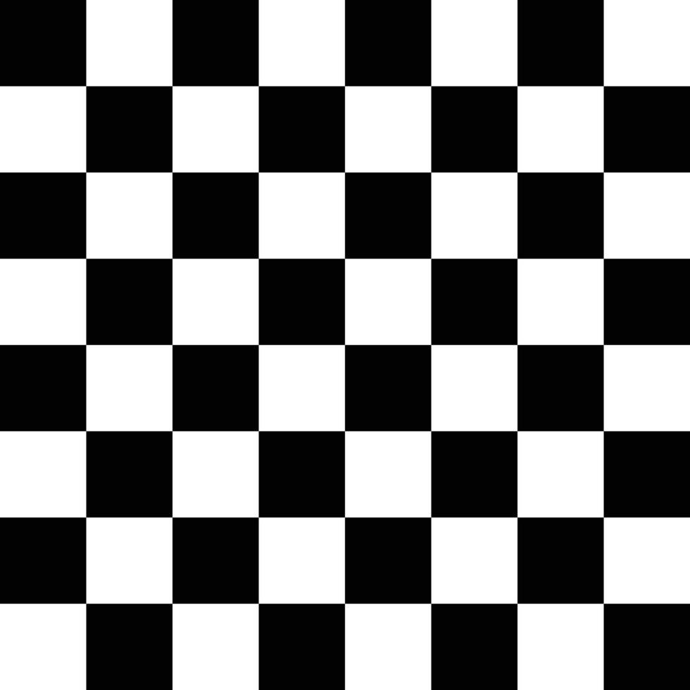 Checkers seamless pattern on white background. vector