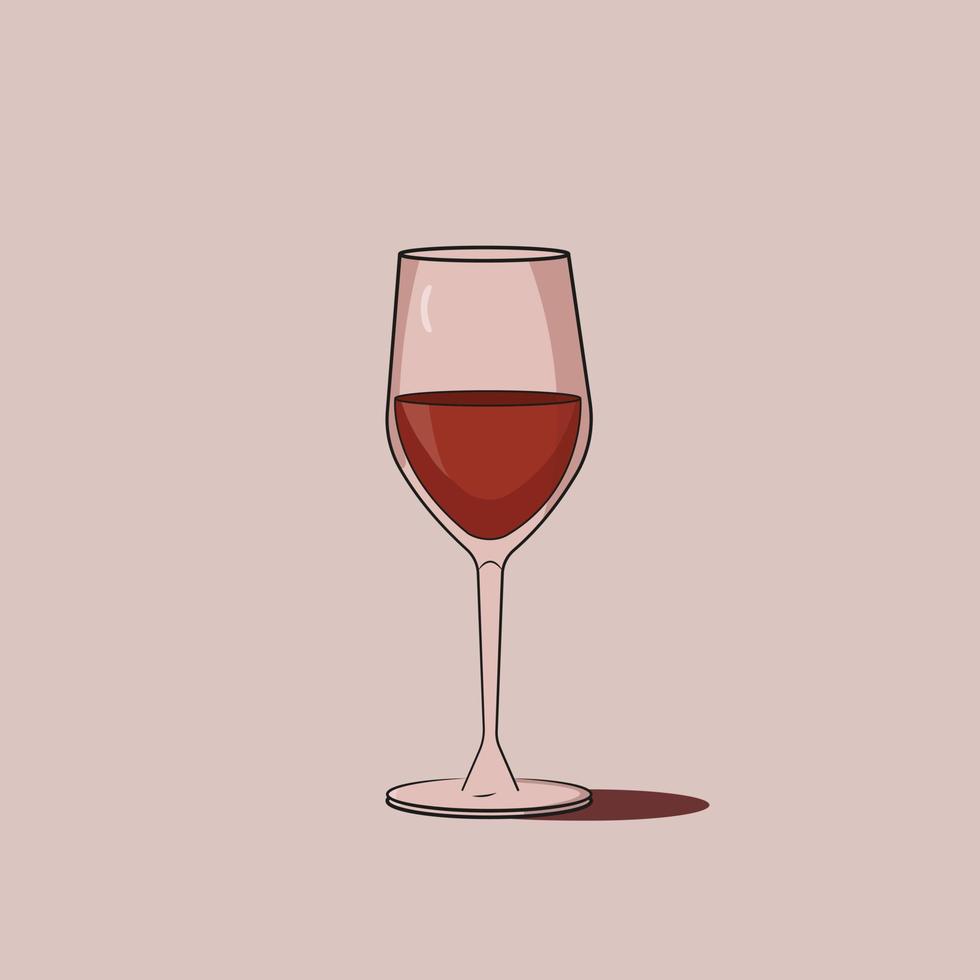 vector de copa de vino