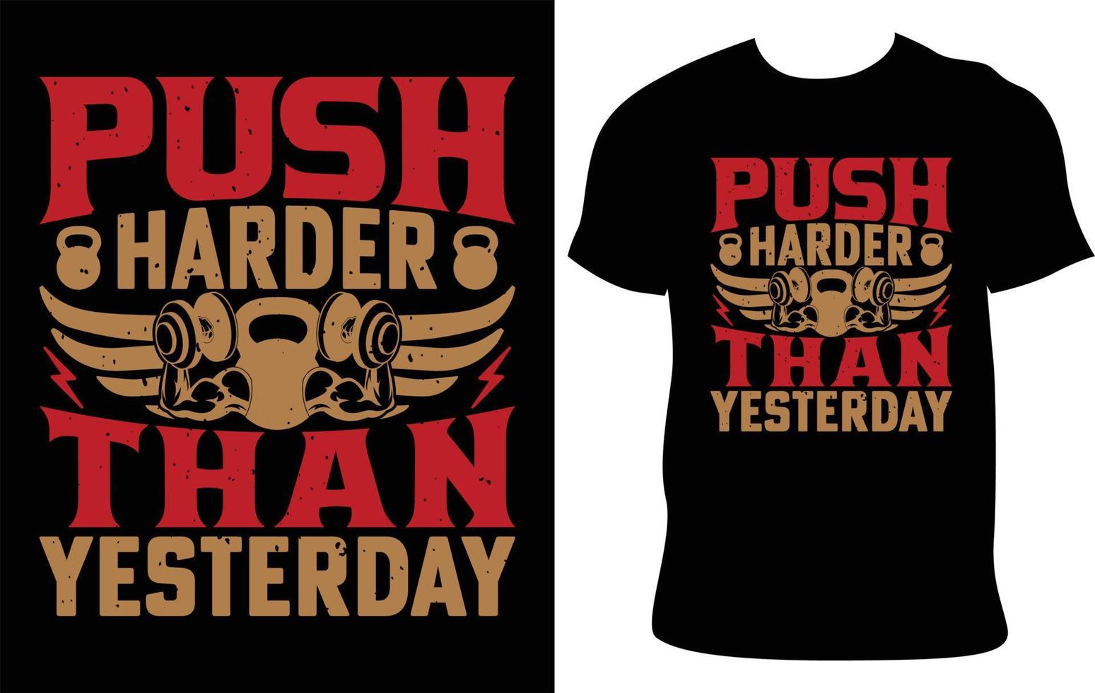 Gym t-shirt design vector template. Fitness tshirt design. gym quotes. gym motivational t-shirt design.