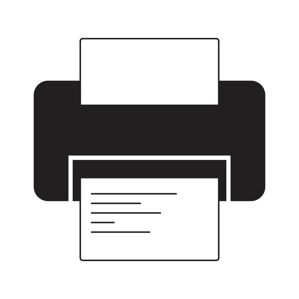 icon illustration of printer vector