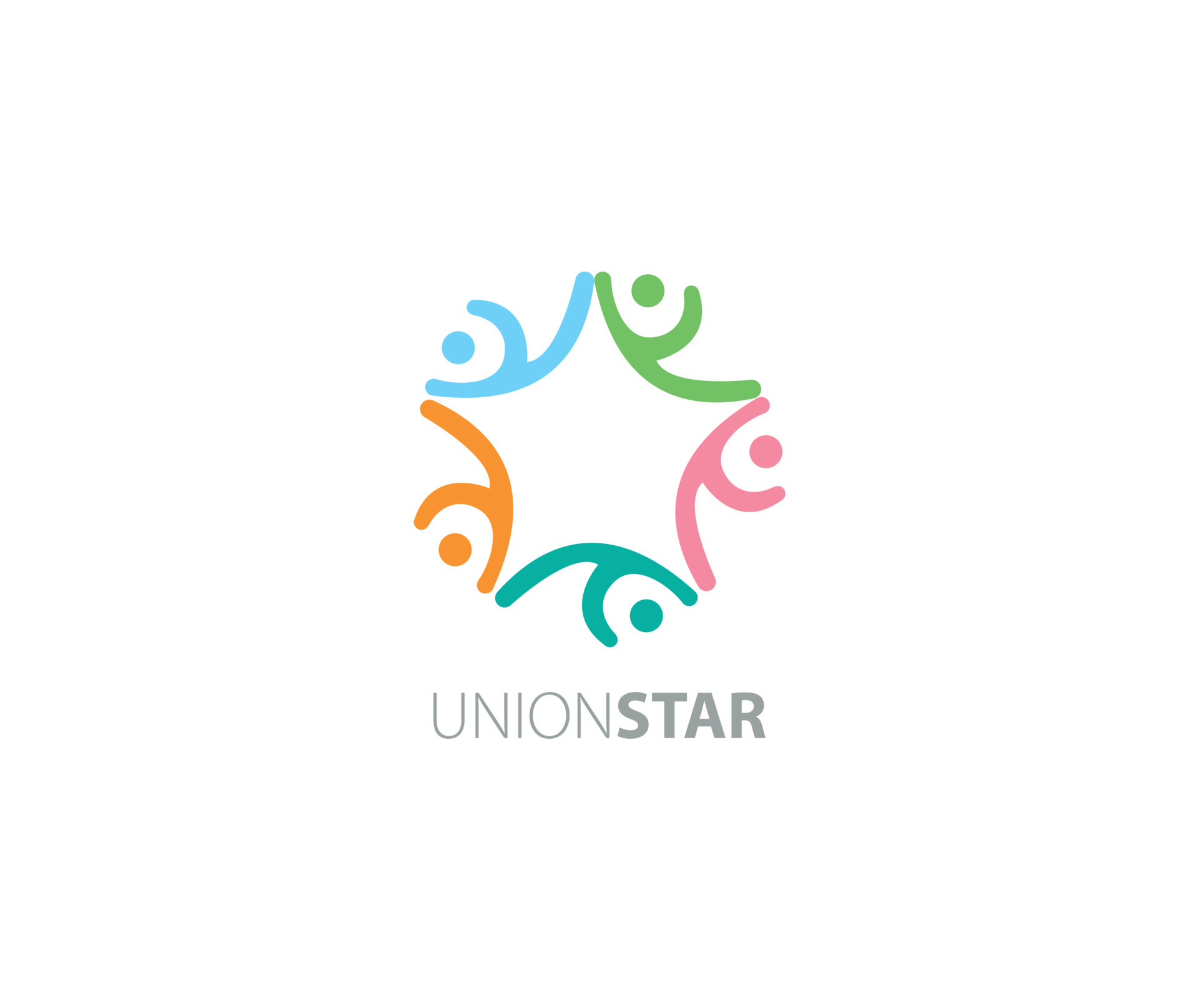 Union Star Community network and social logo design 11893159 Vector Art