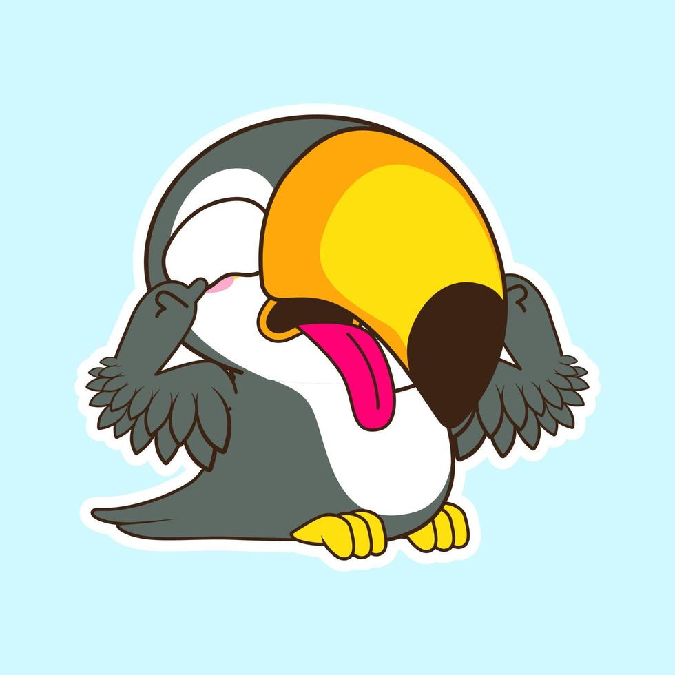 cute little parrot vector illustration