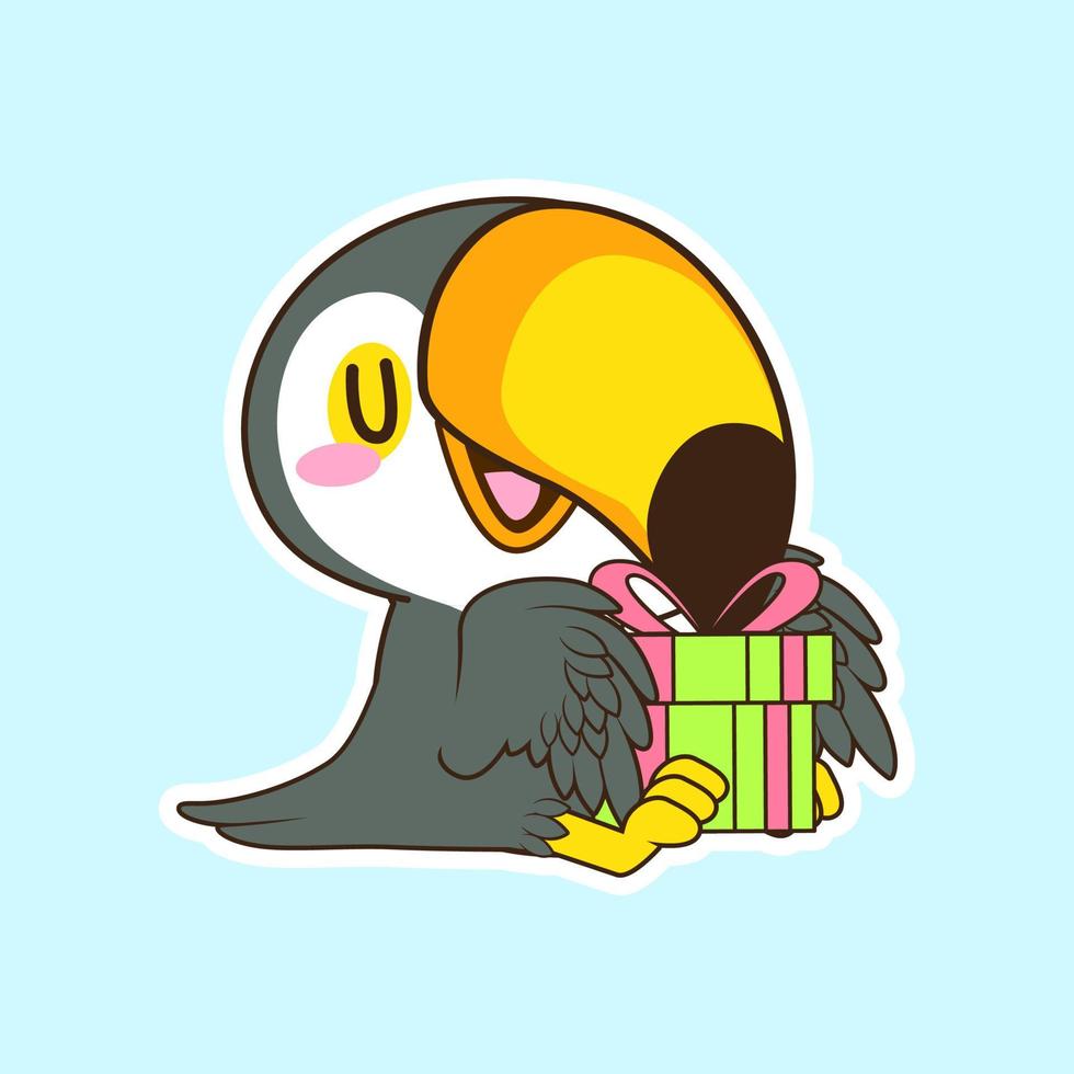 cute little parrot vector illustration