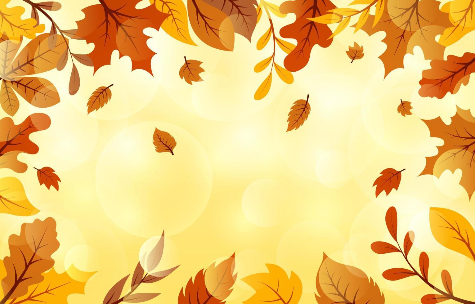 Fallen Leaves Background vector