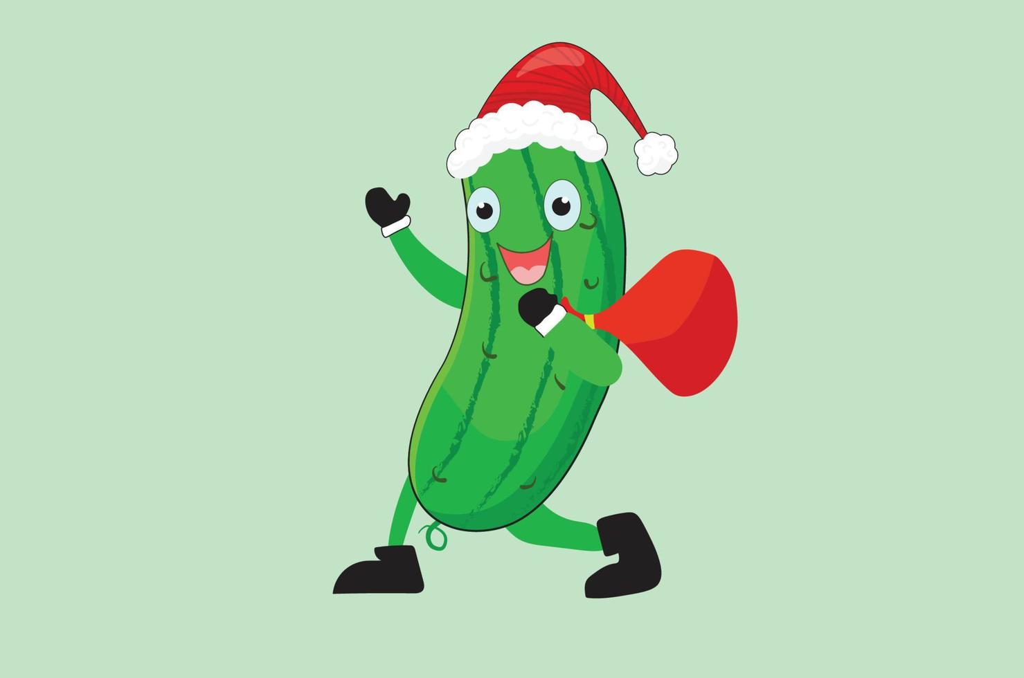 christmas pickle vector. vector
