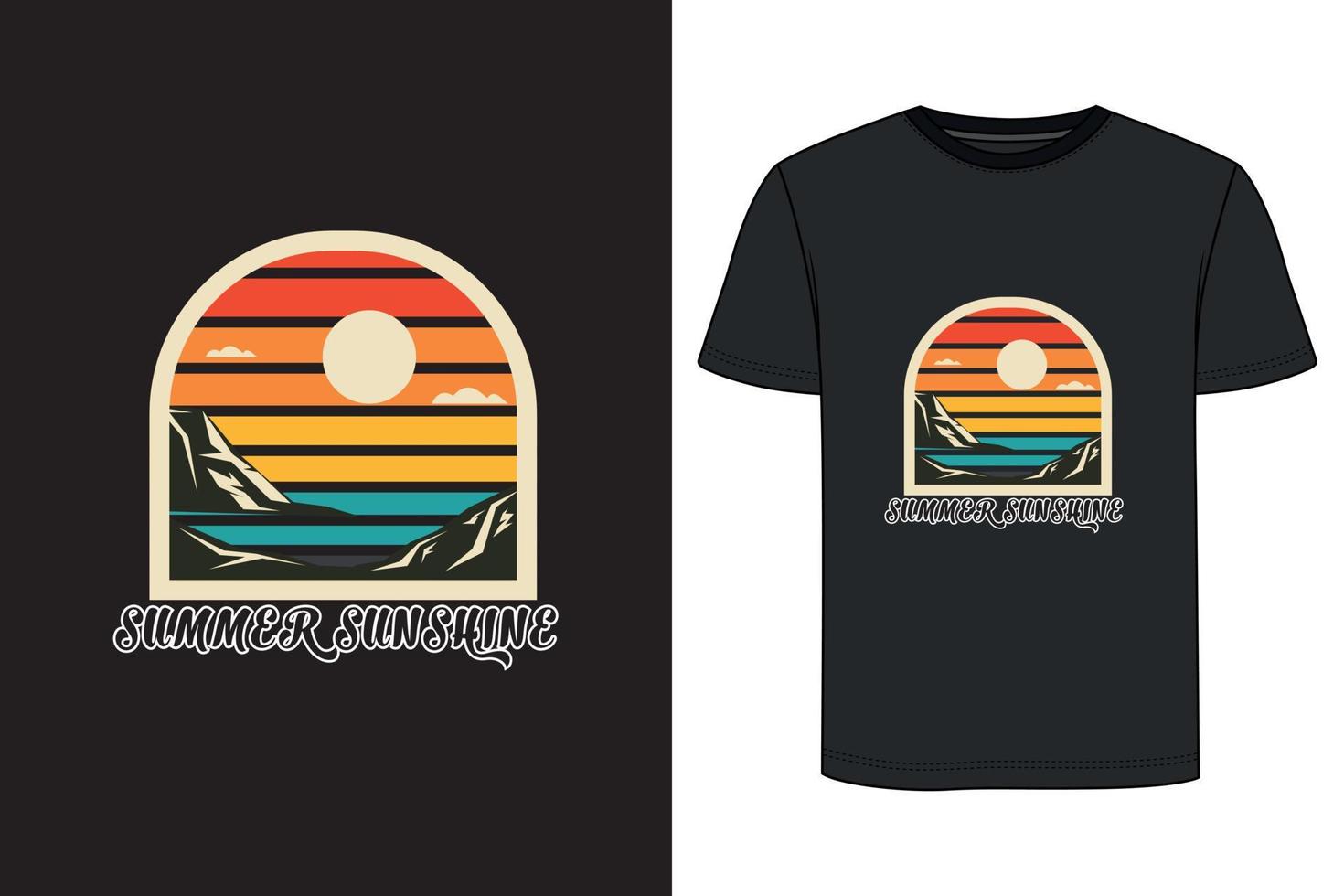 diseño de camisetas de verano. vector