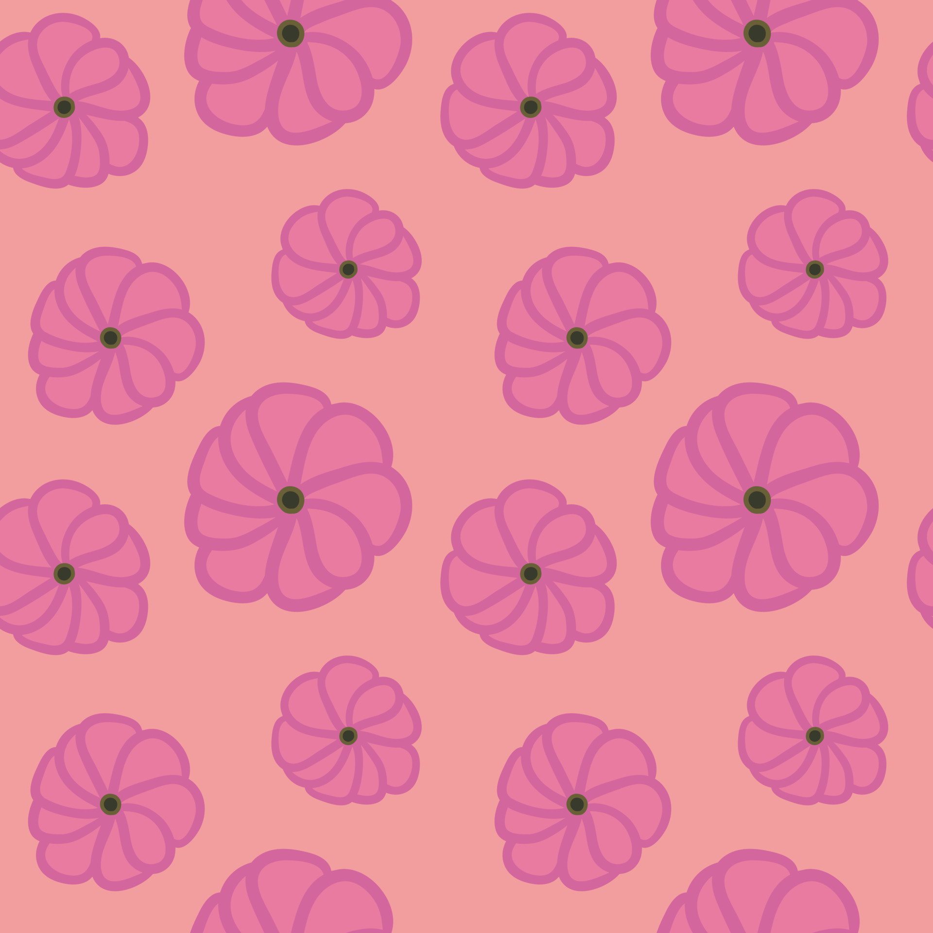Pink pumpkin seamless pattern. Vector cartoon pumpkin isolated on pastel salmon  color background. Halloween decoration, wallpaper, textile. 11893716 Vector  Art at Vecteezy