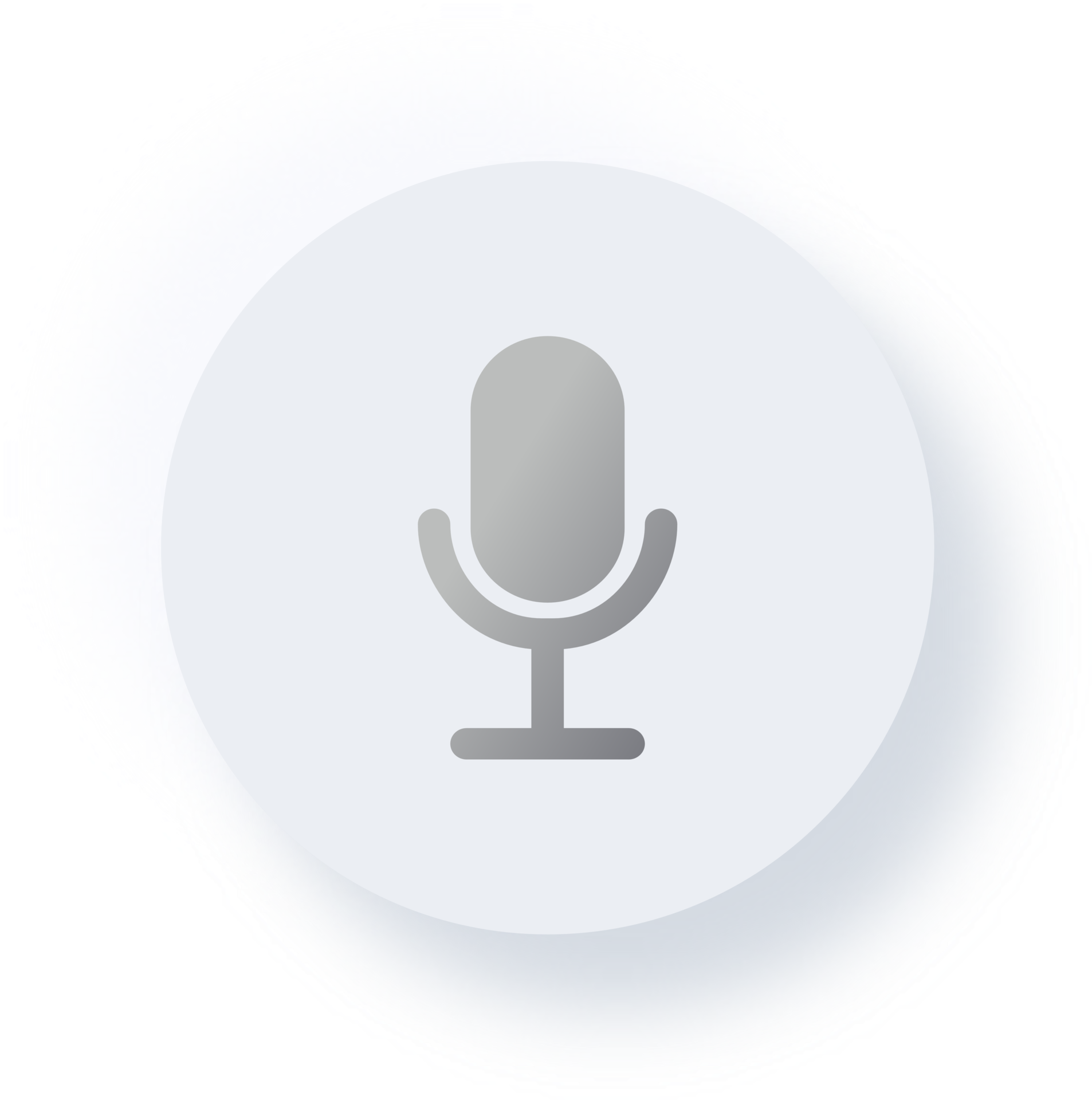 Neumorphic Microphone Icon, Neumorphism UI Button 11893864 PNG