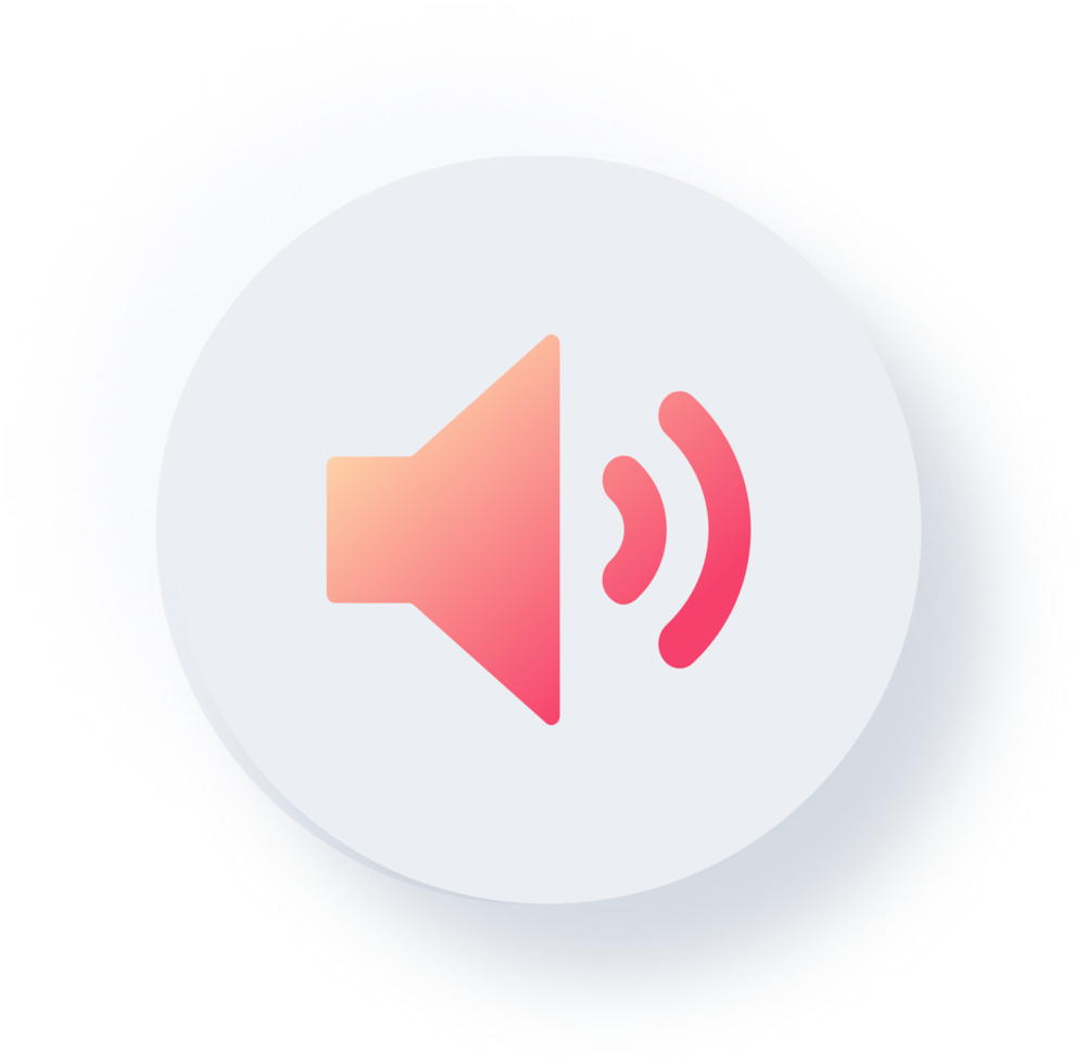 Neumorphic Speaker Icon, Neumorphism Speaker Button png