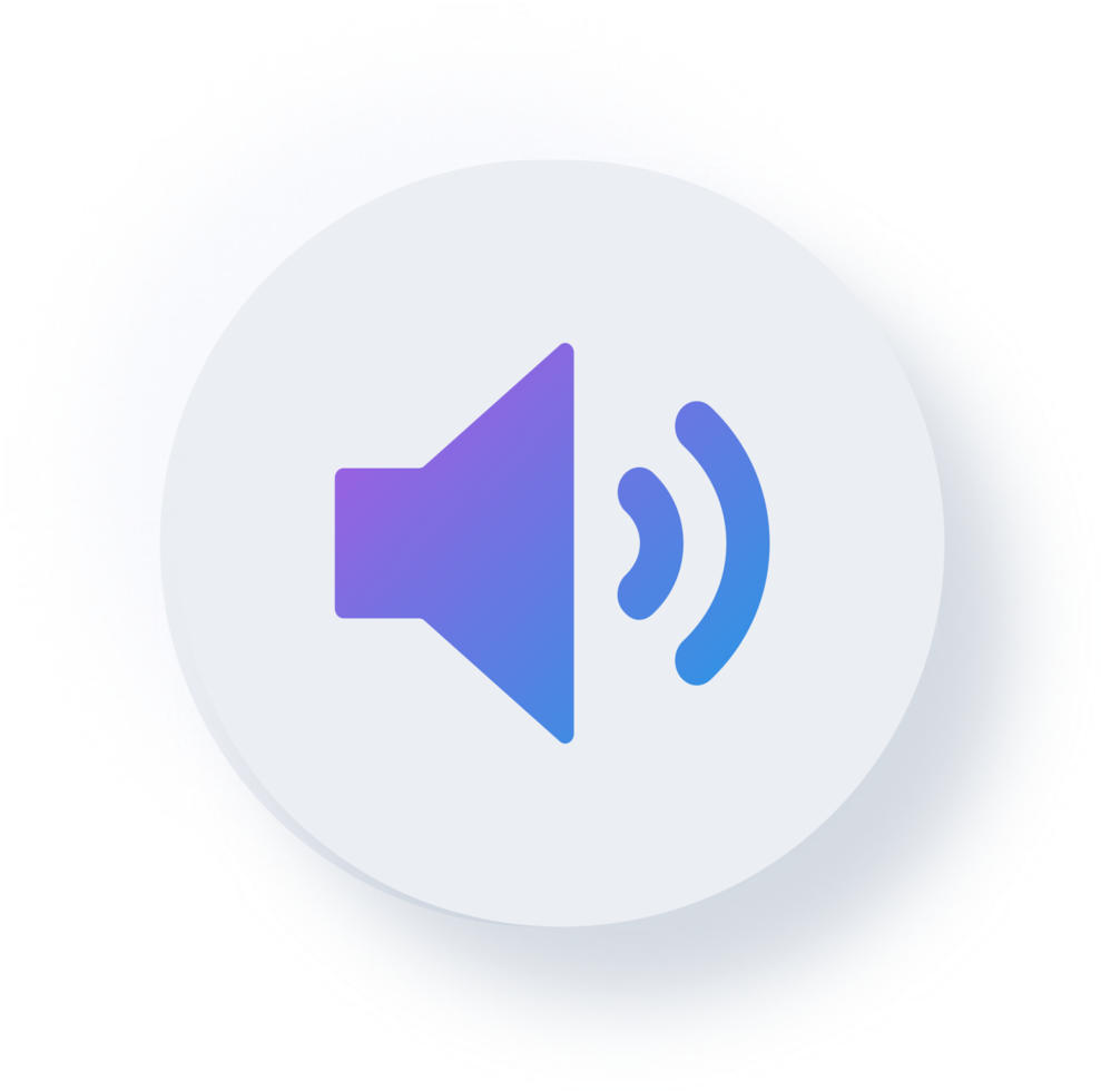 Neumorphic Speaker Icon, Neumorphism Speaker Button png