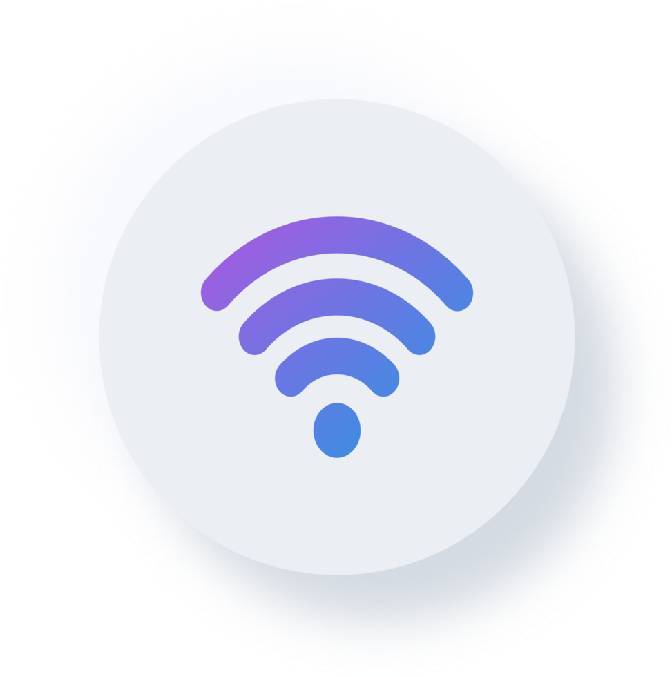 neumorfico Wi-Fi icona, neumorphism Wi-Fi pulsante png