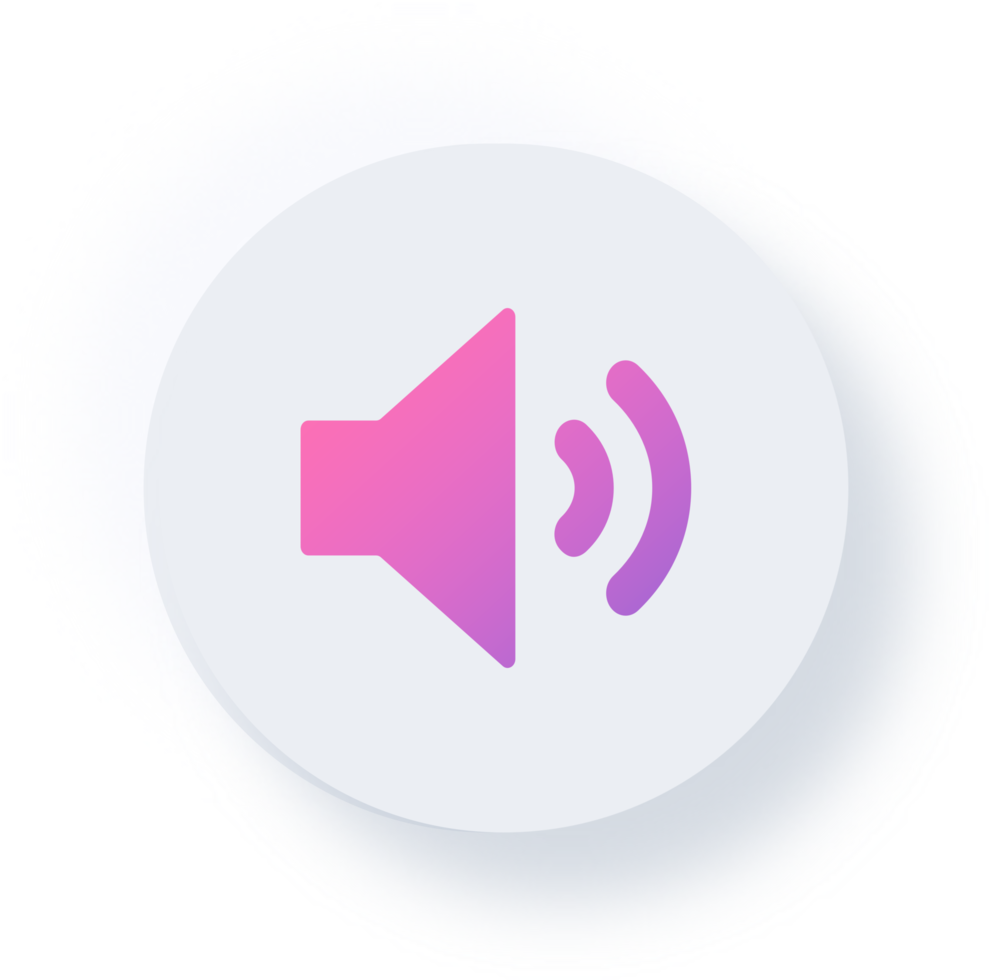 Neumorphic Speaker Icon, Neumorphism Speaker Button png