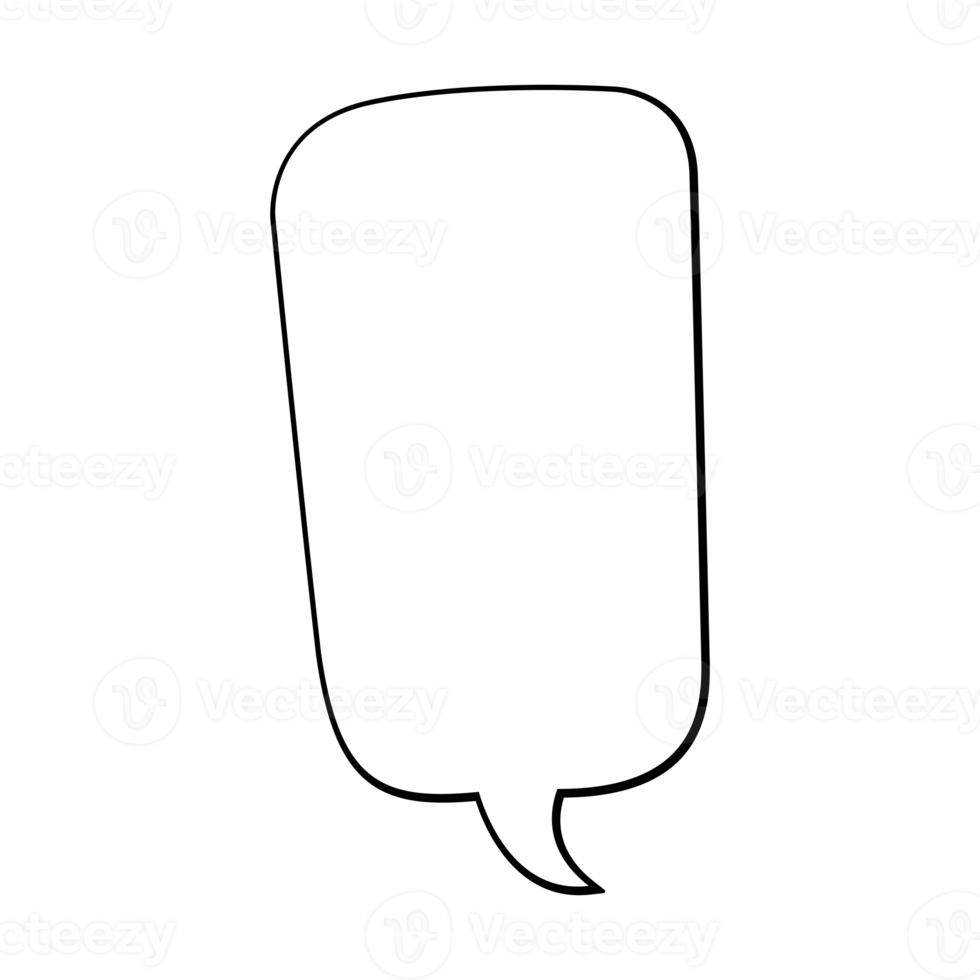 elongated text bubble with transparent backgroun png