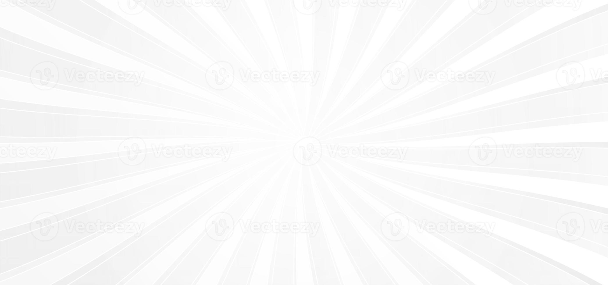 Empty white comic style zoom lines background photo