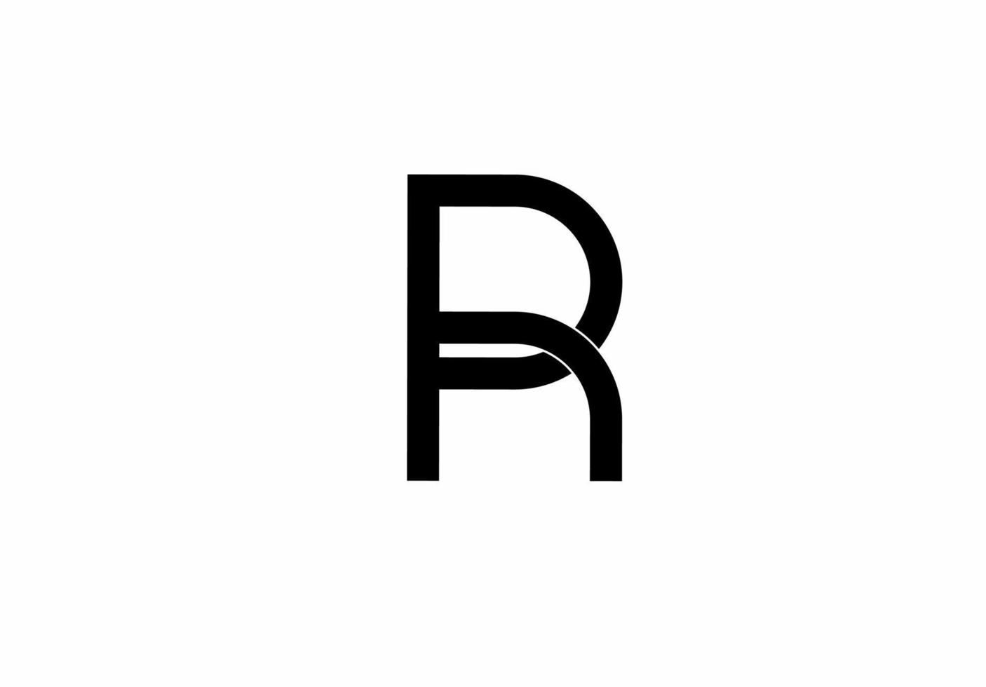 pH hp p h initial letter logo isolated on white background vector