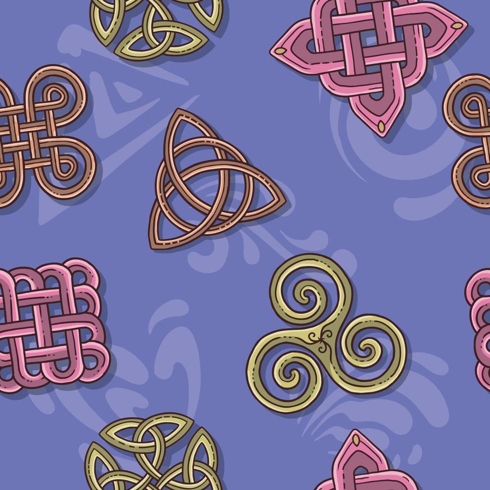 celtic knots seamless background illustration vector