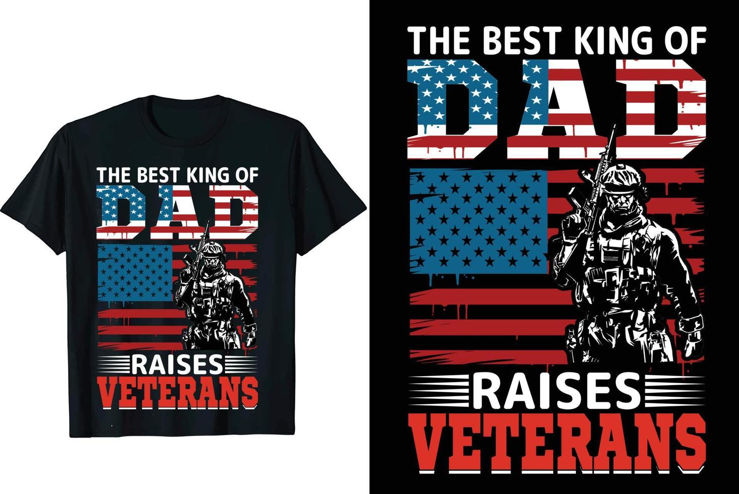 Veteran t shirt design vector