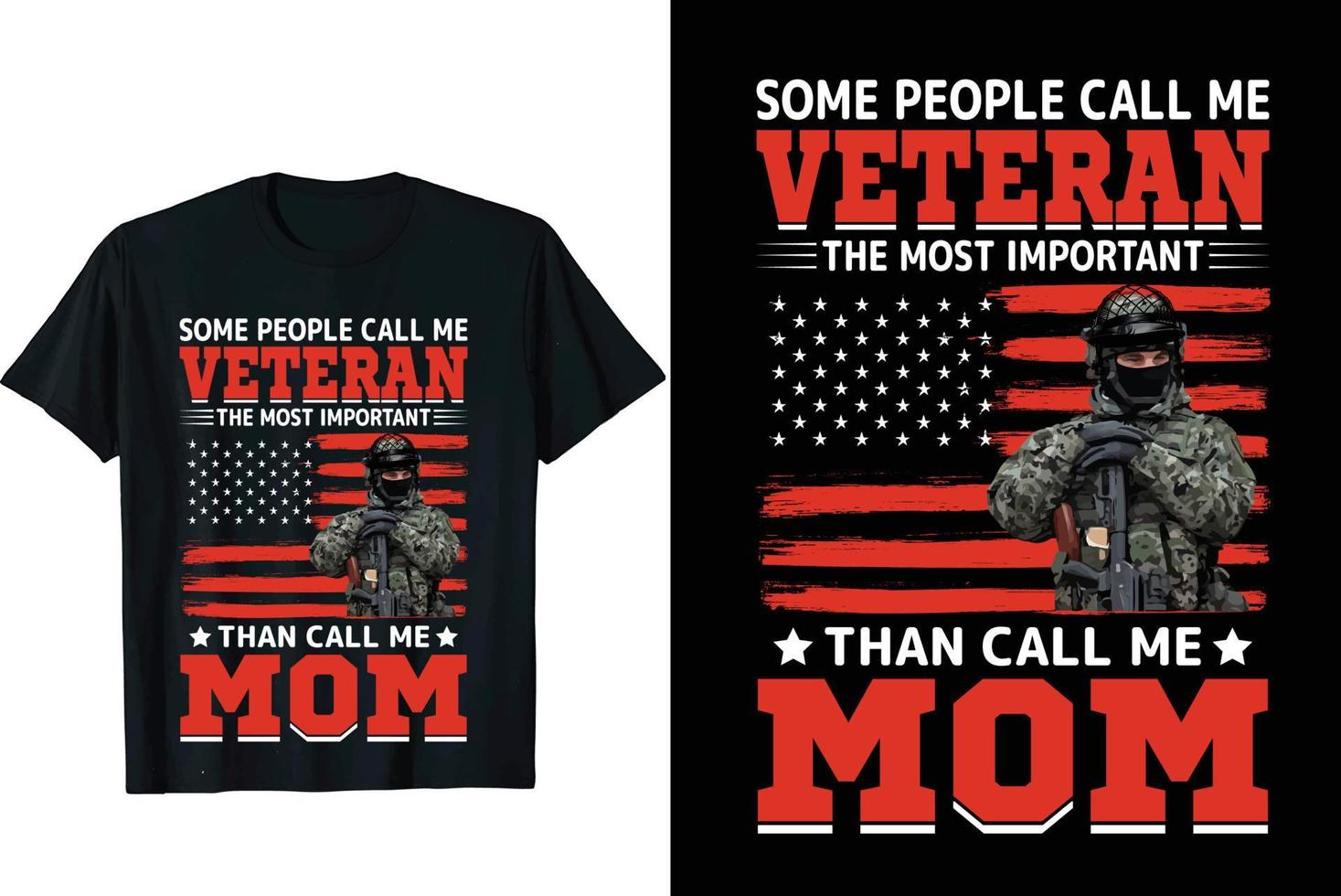 Veteran t shirt design vector