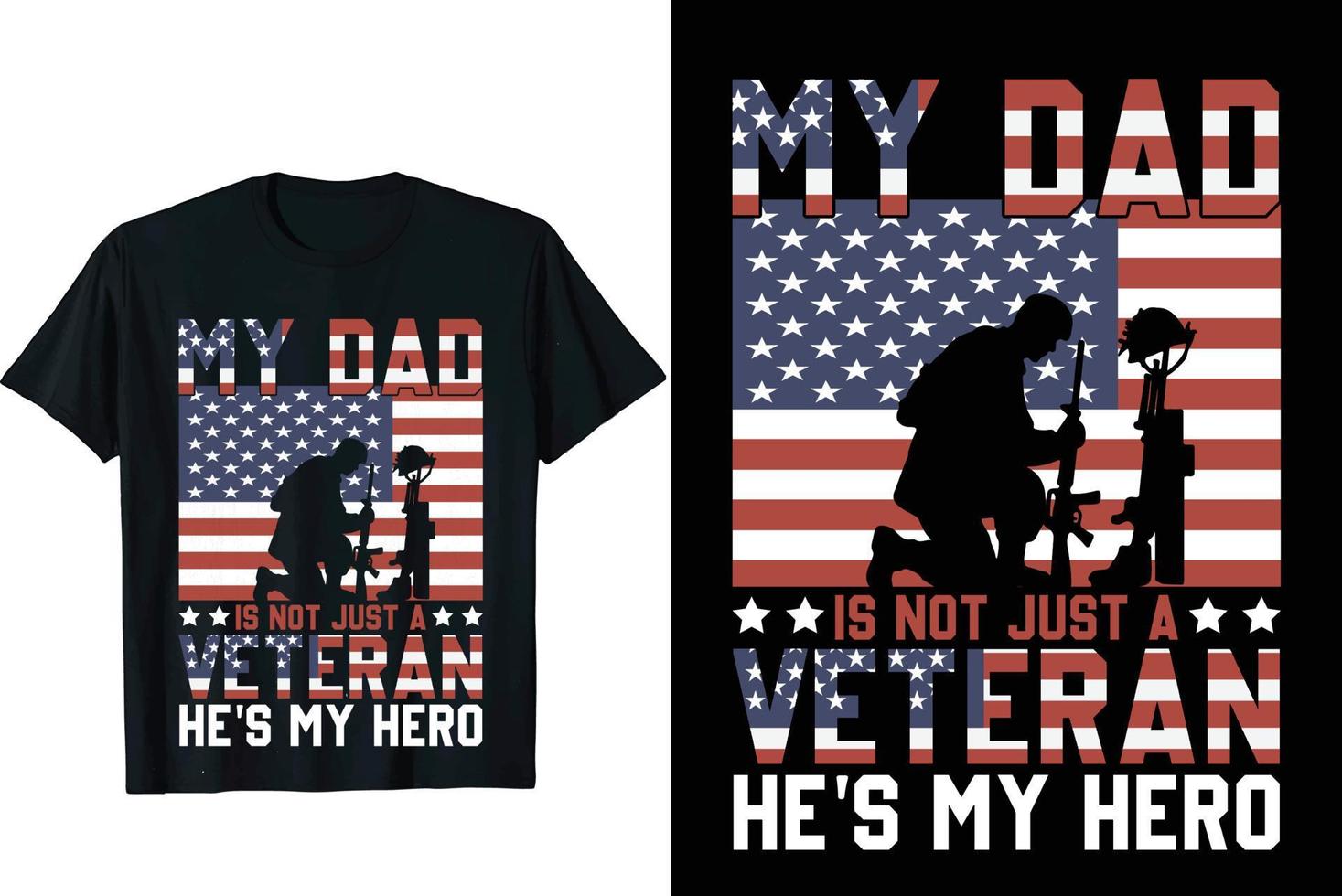 Veteran t shirt design vector
