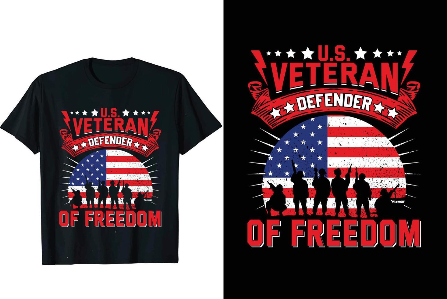 Veteran t shirt design vector
