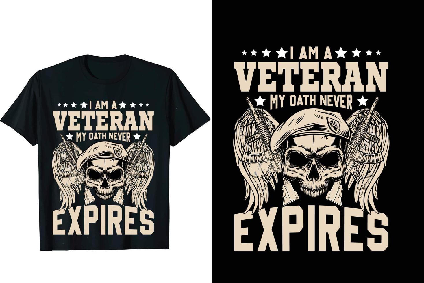 Veteran t shirt design vector