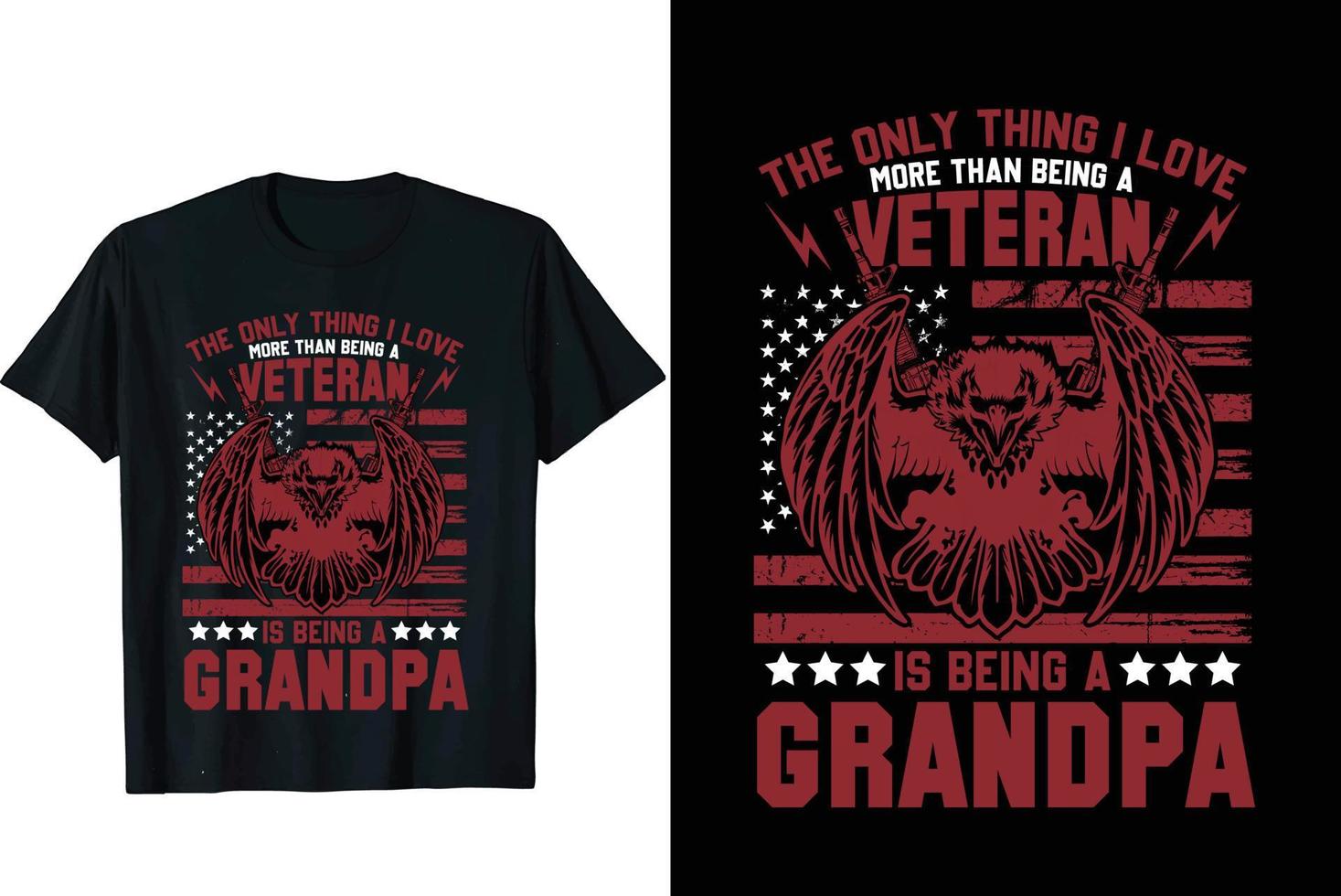 Veteran t shirt design vector