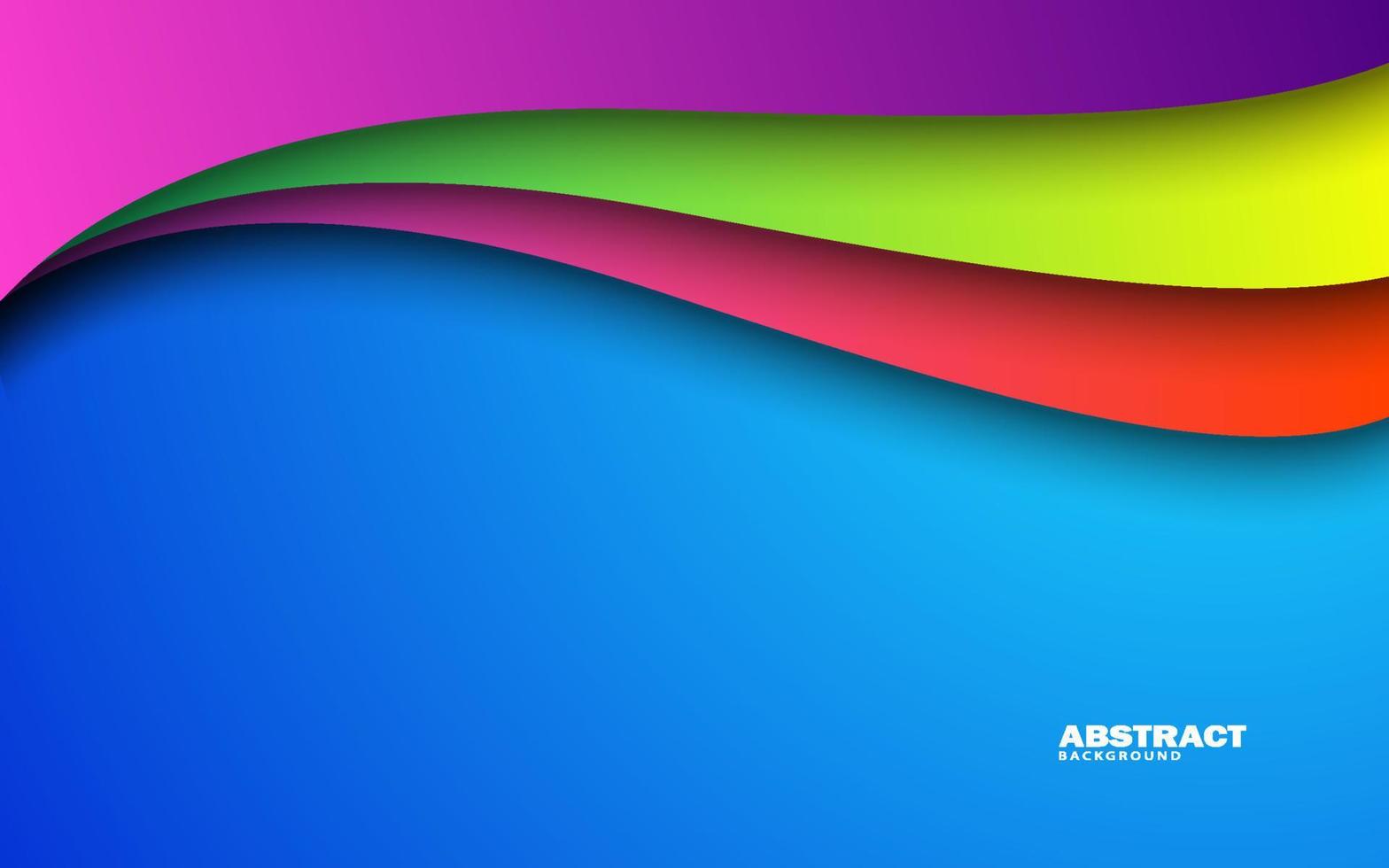 Abstract papercut overlap layer colorful background vector