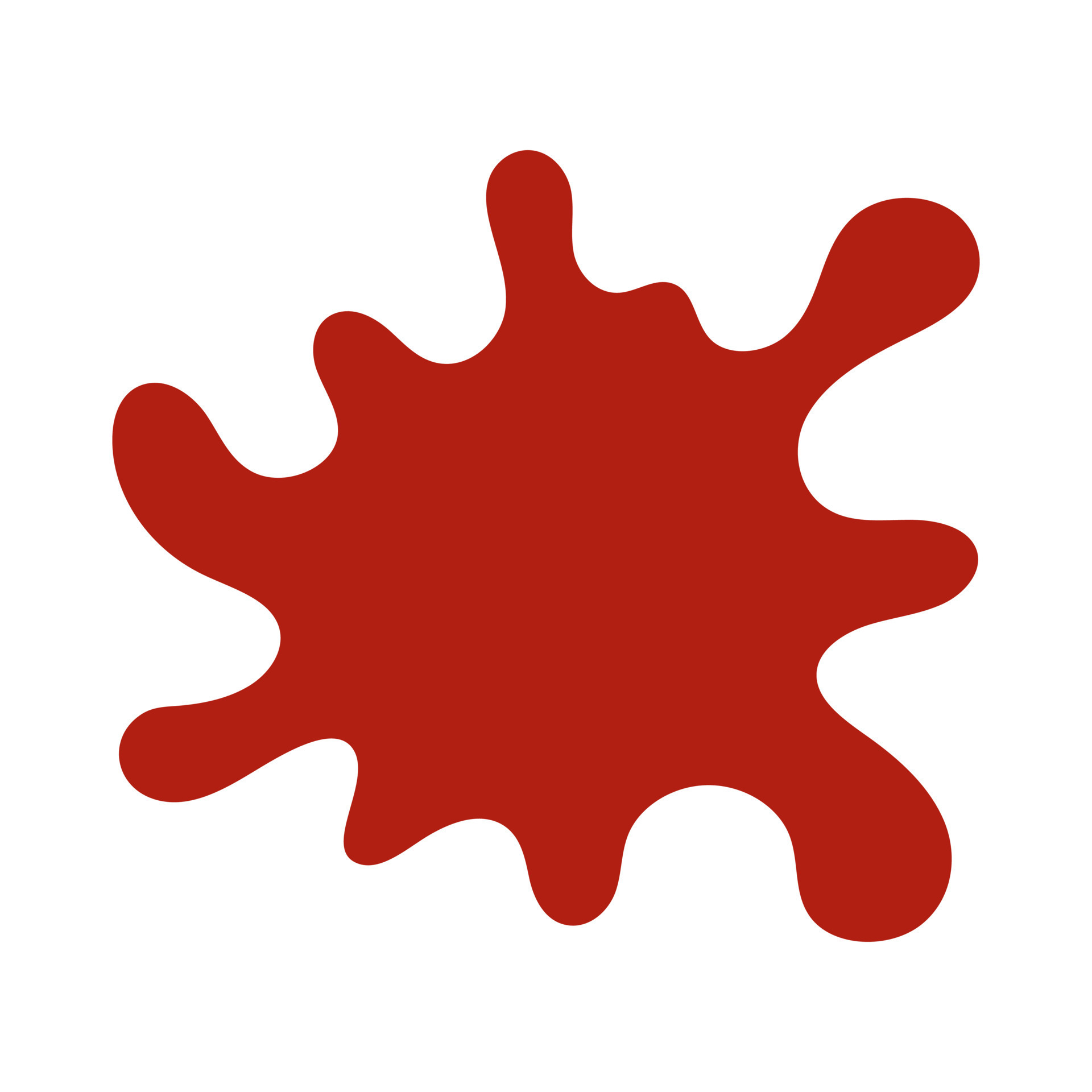 Red paint stain isolated icon design Royalty Free Vector