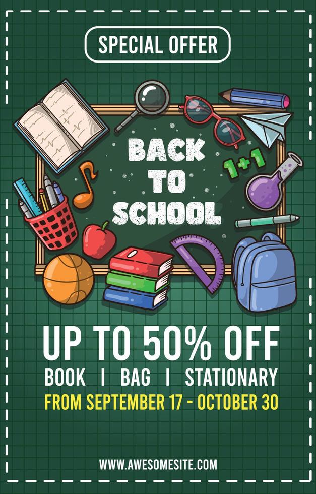 Back To School Concept vector
