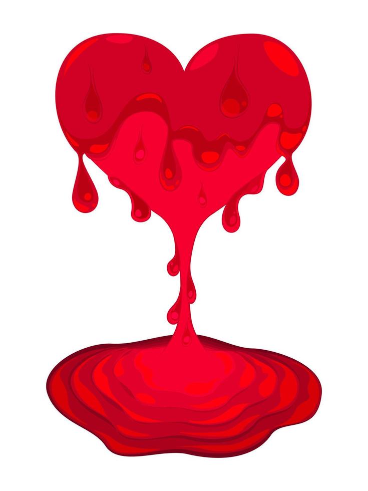 corazón derritiéndose no2 vector